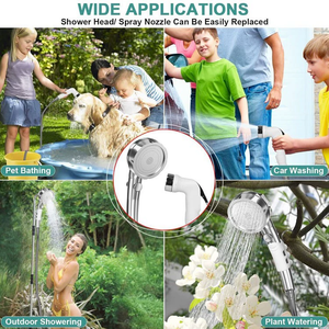 NOUVEAU!! Douche extérieure à <span class=keywords><strong>batterie</strong></span> de 7800mAh avec affichage: bain d'animaux domestiques, <span class=keywords><strong>camping</strong></span>, jardinage, lavage de voiture-Achetez maintenant pour une commodité ultime - Product Image 5