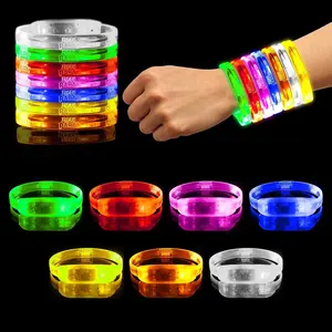 Farbe Ändern Sound Aktiviert LED Armband Blinkende Armband Einstellbar led blinkt handgelenk band led licht
