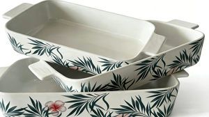 Juego de Tres Moldes para <span class=keywords><strong>Pan</strong></span> de Cerámica con Diseño Fresco y Moderno. Recipiente Rectangular Resistente al Calor para Hornear - Product Image 3