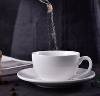 Vente en gros de tasses à café en porcelaine fine LOMATO avec logo personnalisé |   80 ml |   Latte écologique sans BPA, durable et compatible lave-vaisselle