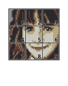 Pixel Art khối xây dựng 48x48 nhựa dots Gạch 1x1 tường Chân Dung DIY trang trí nội thất tương thích với logo đồ chơi và quà tặng - Product Image 2