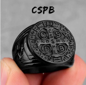 Anello Punk Hip Hop in Acciaio Inossidabile con Croce Vintage, Gioiello Raffinato per Uomo, Vendita all'Ingrosso - Product Image 6