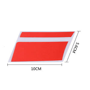 6 Piezas de Calcomanías Reflectantes para <span class=keywords><strong>Coche</strong></span>, Pegatinas de <span class=keywords><strong>Vinilo</strong></span> de Advertencia para Llanta de Rueda, Rayas de Competición para Cubo de Rueda de 16 a 21 Pulgadas - Product Image 2