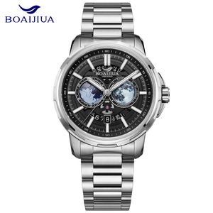 2025 BORIAGE Day-Night Moon Phase Reloj de pulsera automático mecánico 316L Pulsera de acero inoxidable 5ATM Caja Diseño luminoso - Product Image 1