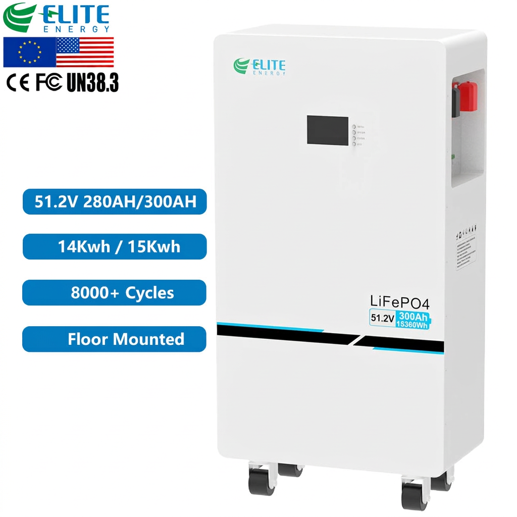 <strong>2026</strong> New Product 51.2V 48V 280Ah 300Ah 14kWh 15kWh Lifepo4 Lithium Ion <strong>Solar</strong> Battery Floor Mounted Home Energy Storage <strong>System</strong>