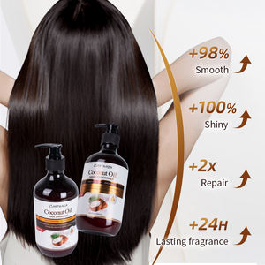 Shampoo à l'huile de coco en gros, marque privée, traitement capillaire naturel et sain, soin quotidien, nettoyage, nourrissant, adoucissant - Product Image 3