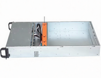 Casing Server Rak 2U Mendukung Motherboard ATX atau EATX dengan PSU Redundant, Penyimpanan Besar, Tersedia