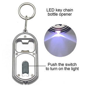 Đa-funtional Quà tặng khuyến mãi Đèn pin Torch Keychain tùy chỉnh Logo Led ánh sáng Móc Chìa Khóa bia mở chai Keychain - Product Image 4
