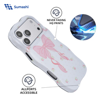 Funda con Borde Ondulado para iPhone 17 Pro Max, 2 en 1, PC TPU, Sublimación, Transferencia de Calor, Personalizable, Resistente a Impactos, Venta al Por Mayor
