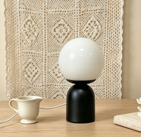 Lámpara de Mesa Decorativa LED Ecológica con Forma de Hongo para Sala de Estar, Luz Nocturna Moderna y Minimalista