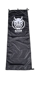 Drapeau publicitaire personnalisé Nabori pour course automobile, conception couleur intégrale, 100 % polyester, drapeaux Nobori avec impression de logo personnalisé - Product Image 3