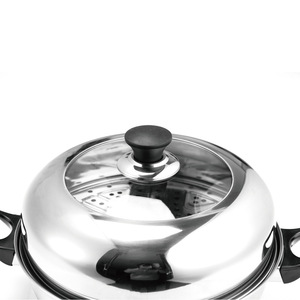 Deshilang Stainless Steel <b>Steamer</b> 2 Tier With Rack For Buns And Soup Pot Household Use - Product Image 3