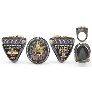 แหวนพลอยแชมป์สำหรับทีมกีฬาที่แตกต่างกันขายส่ง - Product Image 3