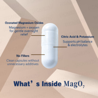 Capsules Nettoyantes Intestinales à Base d'Oxygène, Oxyde de Magnésium Ozoné, Soutien Végétalien pour la Détoxification Intestinale - Meilleures Ventes
