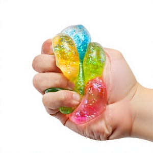 Cube anti-stress en silicone souple, balles anti-stress en forme de glaçon, jouets sensoriels à presser, mini-squishies pour enfants, adolescents et adultes, soulagement du stress - Product Image 2