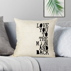 Federa decorativa creativa lettera bianca nera per divano auto biancheria per la casa su misura federa - Product Image 3