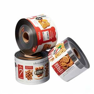 Rouleau en plastique flexible thermoscellé étanche à l'humidité imprimé par gravure personnalisée pour les sacs d'aliments frits de noix de fruits secs de casse-croûte - Product Image 2