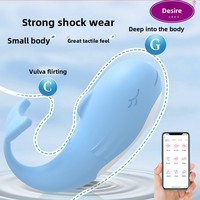 Vibrateur télécommandé Pippi Whale de deuxième génération à 9 vitesses pour femmes, massage de masturbation, 50 décibels, étanche IPX6