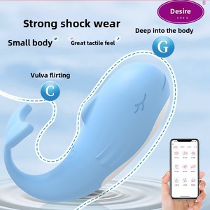 Vibrateur télécommandé Pippi Whale App de deuxième génération pour la masturbation féminine, massage, <span class=keywords><strong>50</strong></span> décibels, étanche IPX6, USB - Product Image 2