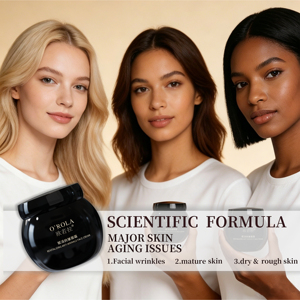 Crème Visage Anti-Rides O'ROLA Marque Privée, Peptide Collagène Raffermissant Hydratant, <span class=keywords><strong>Traitement</strong></span> Réparateur Nuit, OEM Logo Personnalisé 50g - Product Image 3