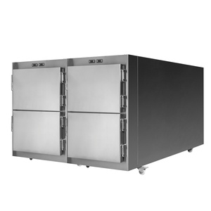 Réfrigérateur mortuaire standard 4 corps en acier inoxydable SUS304 pour projet de morgue d'hôpital général RD-4 Standard Hospital Sol - Product Image 1
