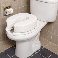 Coussin de siège de toilette ergonomique en mousse éponge en forme de U surélevé pour adultes, personnes âgées et patients