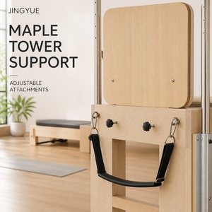 Jingyue Precio de Fábrica <span class=keywords><strong>Venta</strong></span> Caliente Máquina de Pilates Reformer Dinámica de Madera de Arce con Correa de Transmisión, Set Completo de 5 Unidades - Product Image 3