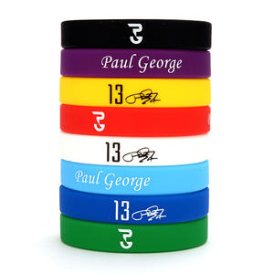 Promosyon bilekliği özel basketbol spor kulübü Logo silikon bilezik - Product Image 3