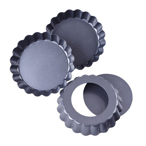 Không dính lớp phủ bánh công cụ thép carbon trứng Tart tấm cho bánh Pizza nướng Tart tấm cho bánh nướng quiche pho mát bánh món tráng miệng - Product Image 1