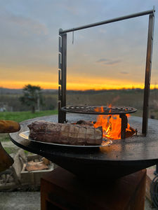 Usine en gros personnalisé Cortenstl Chimeneas Durable extérieur barbecue foyer en métal avec anneau de feu résistant aux intempéries pour le divertissement en plein air - Product Image 6