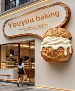 Modello di Panino per Hamburger a Forma di <span class=keywords><strong>Ananas</strong></span> Artificiale, Decorazione Tridimensionale per Vetrine di Panetterie, Personalizzabile in Fibra di Vetro - Product Image 1