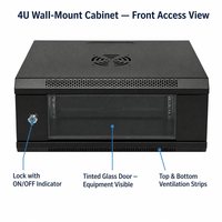 Armoire réseau murale 4U 19 pouces en acier laminé à froid, rack de serveur, fabrication sur mesure