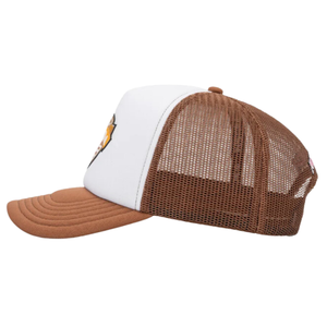 Gorra de malla de verano, gorra de espuma, gorra de camionero de perfil de Corona bajo personalizada de alta calidad, gorra de camionero brillante naranja fluorescente de 5 paneles - Product Image 2