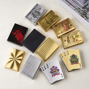 Naipes de Póker <span class=keywords><strong>Texas</strong></span> DIY con Lámina Dorada y Plateada, Impermeables, de PVC, Portátiles, Lavables, Venta al por Mayor, Edición Especial Huevo - Product Image 1