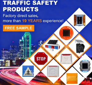 Feu d'avertissement de circulation à LED solaire délinéateur de garde-corps trapézoïdal pour barrière d'autoroute - Product Image 5