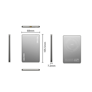 แบตสำรองไร้สายแม่เหล็ก 10000mAh ชาร์จเร็ว PD 20W สาย Type C วัสดุ PVC ABS พร้อมไฟ LED สำหรับอุปกรณ์มือถือ - Product Image 2