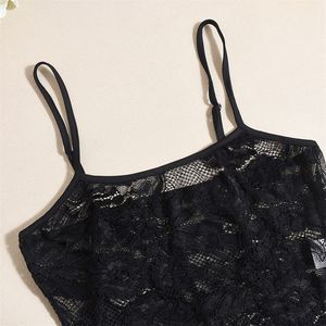 Женский кружевной комбинезон с длинным рукавом - Product Image 5