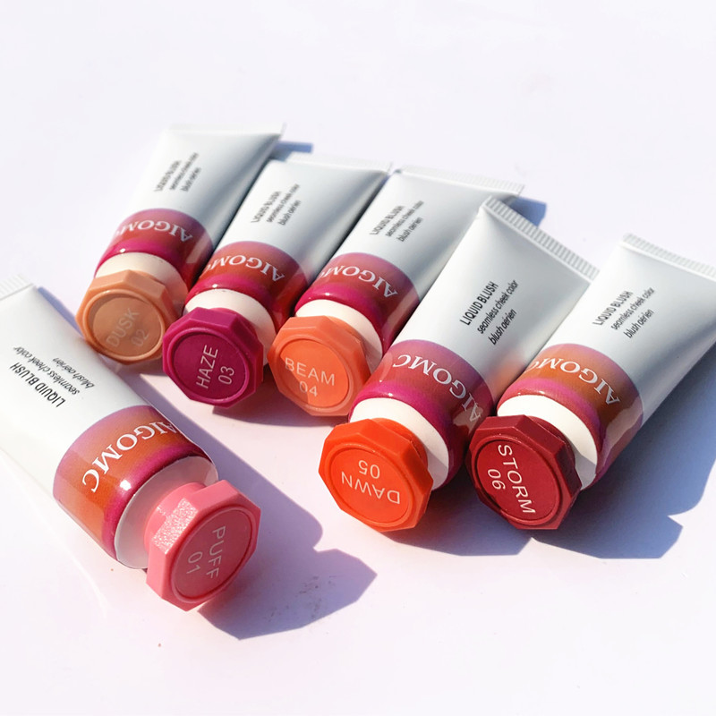2021 Новый 6 видов цветов румяна молочный гель крем жидкий крем румяна частная этикетка оптовая продажа