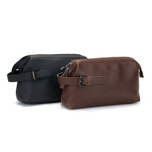 BSCI all'ingrosso In cina durevole PUCosmetic marsupio impermeabile da viaggio da <span class=keywords><strong>uomo</strong></span> borsa nera da barba - Product Image 6