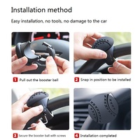Booster de volant de voiture Type de roulement créatif Big Car Cargo One Hand Turning Auxiliary Power Saving Steering Booster Ball