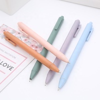 Vente en gros de stylo à bille de presse en plastique de 0.5mm stylo à bille Macarone avec logo personnalisé