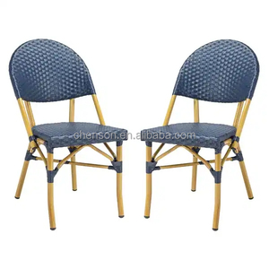 Sedia da pranzo impilabile commerciale in polipropilene per tutte le stagioni, resistente alle intemperie, per esterni, ideale per patio, giardino, villa, parco - Product Image 1