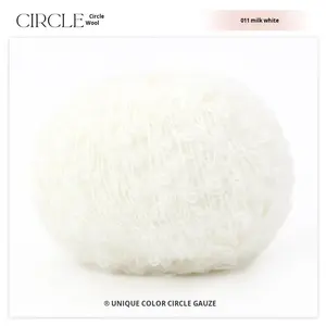 Hilo de Lana de Mohair Mezclado Hecho <span class=keywords><strong>a</strong></span> Mano <span class=keywords><strong>para</strong></span> Tejer Aguja de Ganchillo, <span class=keywords><strong>para</strong></span> Suéteres, Bufandas, Muñecas de Bebé, Objetos Pequeños - Product Image 6