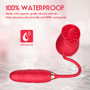<span class=keywords><strong>Vibratore</strong></span> a Forma di Rosa Impermeabile Mini 2022, Rosa, Rosso, <span class=keywords><strong>Viola</strong></span>, con Funzione di Succhiamento e Leccamento Clitorideo - Product Image 4