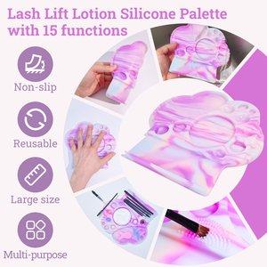 Paleta Profesional de Silicona para Lifting de Pestañas, Laminación de Cejas y Tinte, Paleta Multifuncional de Silicona para Lifting de Pestañas - Product Image 3