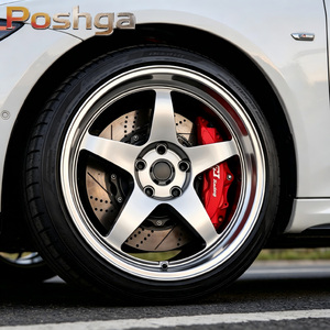 Jantes Flow Forming à rebord profond 15 16 17 18 pouces, <span class=keywords><strong>5</strong></span> branches, 4x100 5x100 5x114.3 pour Civic, Subaru WRX, JDM et voitures particulières - Product Image 5