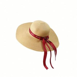 Oversized Fashion Outdoor Foldable Summer Panama Vietnamese Straw Beach Hats with Custom logo Sewing <b>Machine</b> Moman and Kids - Product Image 4