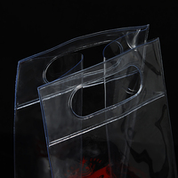 Sac à main transparent en PVC pour le vin rouge, imperméable, sac cadeau pour le shopping, sac de rangement pour le thé au lait et les boissons