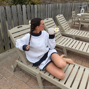 <span class=keywords><strong>Felpa</strong></span> Oversize <span class=keywords><strong>con</strong></span> Collo Alto in Spugna Francese 100% Cotone di Alta Qualità OEM, Logo Personalizzato, Motivo a Pois, <span class=keywords><strong>Felpa</strong></span> da Donna <span class=keywords><strong>con</strong></span> Collo Alto - Product Image 4