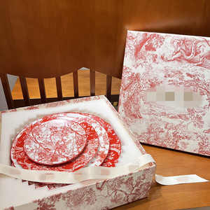 D Jungle Series Bone China Dinnerware Plate Set 4-piece Set Steak Plate Dim Sum Plate for <b>Party</b> Family - Product Image 5